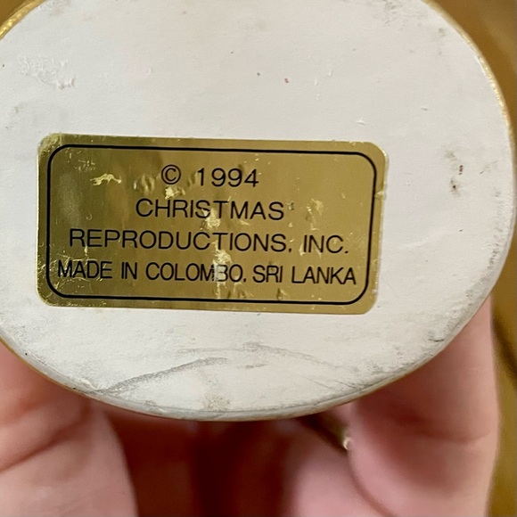 VTG Memories of Santa Christmas Collection Ornaments Hand Painted Earthenware - Picture 9 of 10